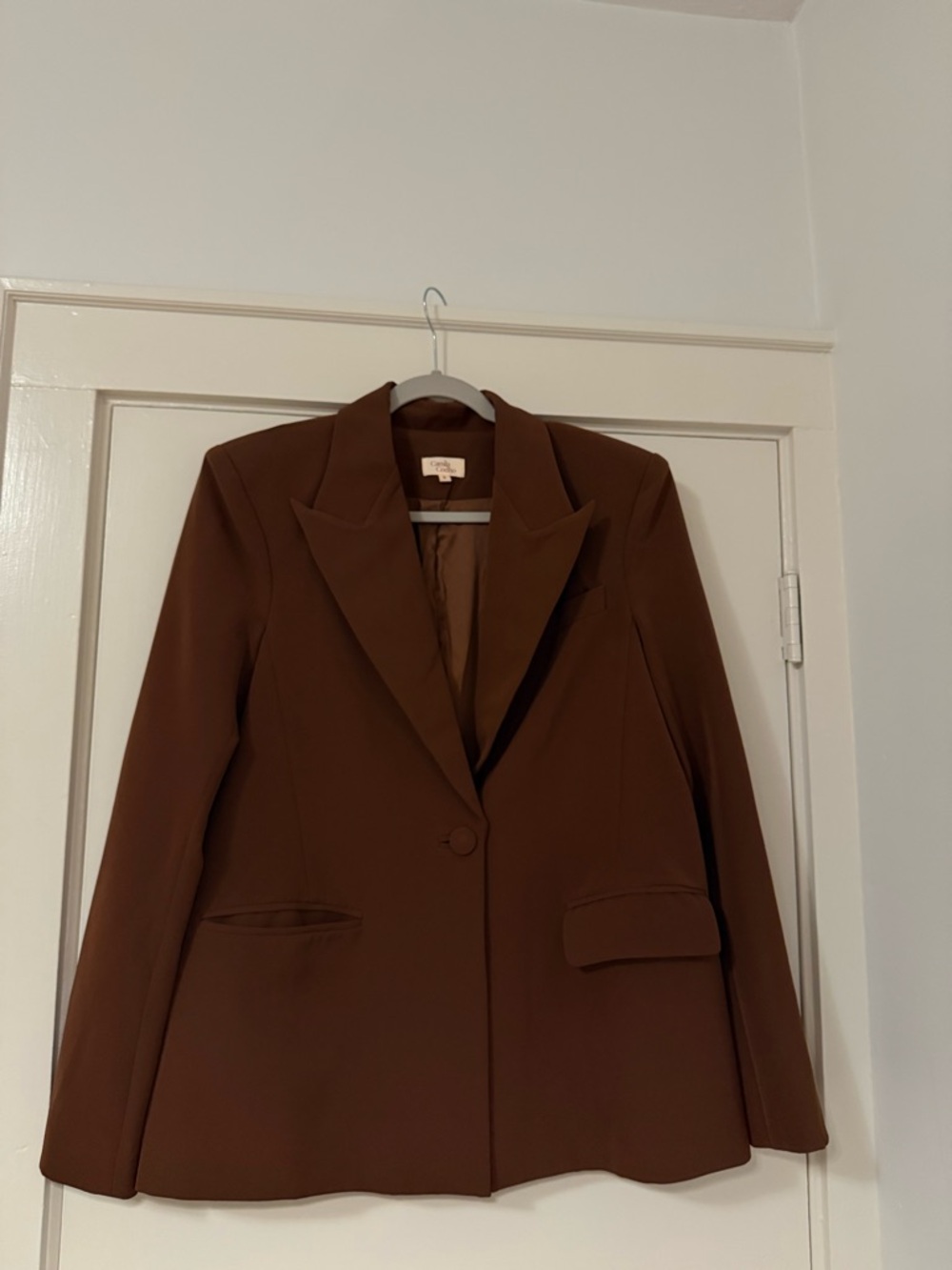 Camila Coelho Chestnut Brown Tailored Blazer - Picture 3 of 4